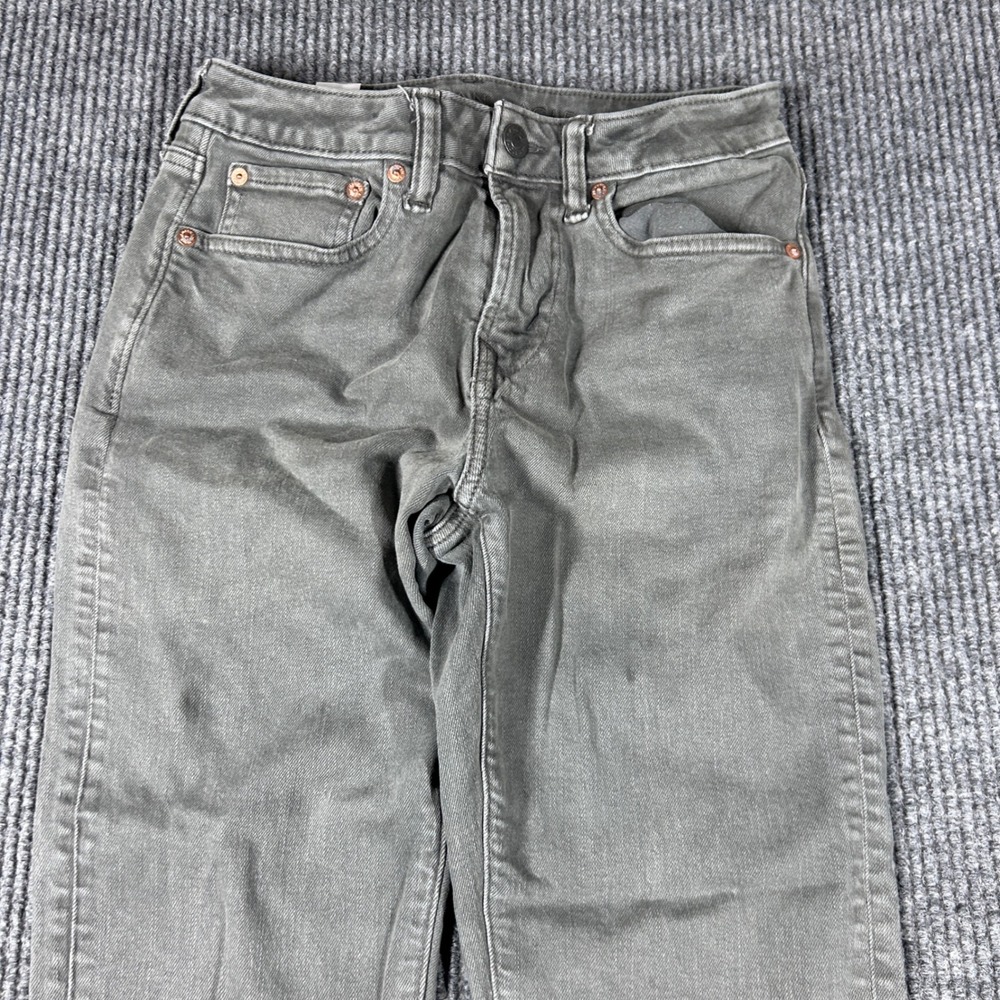 American Eagle Jeans Men's 28x30 Athletic Fit Gray Denim Pants Stretch - Picture 4 of 11